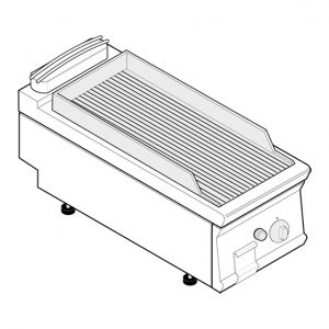 Πλατώ αερίου Tecnoinox FLR4G7/713036 Επαγγελματικός Εξοπλισμός Κουζίνας