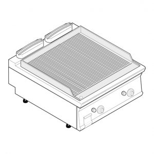 Πλατώ αερίου Tecnoinox FTRR8G7/713040 Επαγγελματικός Εξοπλισμός Κουζίνας