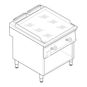 Πλατώ αερίου Tecnoinox FTC8G7/713048 Επαγγελματικός Εξοπλισμός Κουζίνας