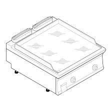 Πλατώ ηλεκτρικό Tecnoinox FTC8E7/716036 Επαγγελματικός Εξοπλισμός Κουζίνας