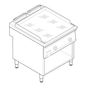 Πλατώ ηλεκτρικό Tecnoinox FTC8FE7/716043 Επαγγελματικός Εξοπλισμός Κουζίνας