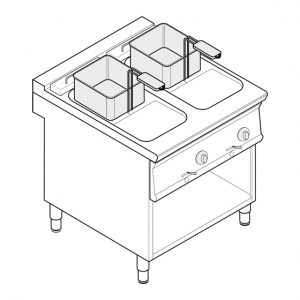 Φριτέζα ηλεκτρική Tecnoinox FR8FE7/716053  Επαγγελματικός Εξοπλισμός Κουζίνας