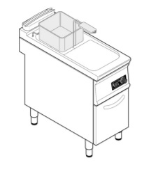 Φριτέζα ηλεκτρική Tecnoinox FRD47FE7/716128  Επαγγελματικός Εξοπλισμός Κουζίνας
