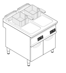 Φριτέζα ηλεκτρική Tecnoinox FRD87FE7/716129  Επαγγελματικός Εξοπλισμός Κουζίνας